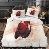 Laden Sie das Bild in den Galerie-Viewer, New Jersey Devils Bedding Set Quilt Duvet Cover Without Filler