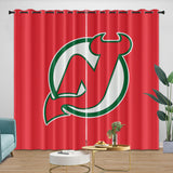 Laden Sie das Bild in den Galerie-Viewer, New Jersey Devils Curtains Blackout Window Drapes Room Decoration
