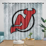 Laden Sie das Bild in den Galerie-Viewer, New Jersey Devils Curtains Blackout Window Drapes Room Decoration