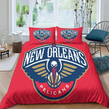 Laden Sie das Bild in den Galerie-Viewer, New Orleans Pelicans Bedding Set Duvet Cover Without Filler