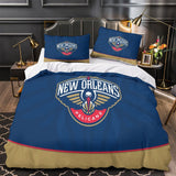 Laden Sie das Bild in den Galerie-Viewer, New Orleans Pelicans Bedding Set Duvet Cover Without Filler