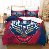 Laden Sie das Bild in den Galerie-Viewer, New Orleans Pelicans Bedding Set Duvet Cover Without Filler