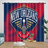 Laden Sie das Bild in den Galerie-Viewer, New Orleans Pelicans Curtains Blackout Window Drapes Room Decoration