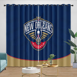 Laden Sie das Bild in den Galerie-Viewer, New Orleans Pelicans Curtains Blackout Window Drapes Room Decoration