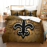 Laden Sie das Bild in den Galerie-Viewer, New Orleans Saints Bedding Set Duvet Cover Without Filler