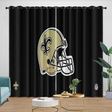 Laden Sie das Bild in den Galerie-Viewer, New Orleans Saints Curtains Blackout Window Drapes Room Decoration