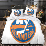 Laden Sie das Bild in den Galerie-Viewer, New York Islanders Bedding Set Quilt Duvet Cover Without Filler