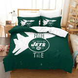 Laden Sie das Bild in den Galerie-Viewer, New York Jets Bedding Set Duvet Cover Without Filler