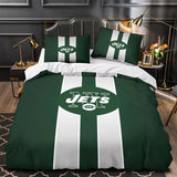 Laden Sie das Bild in den Galerie-Viewer, New York Jets Bedding Set Duvet Cover Without Filler