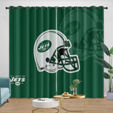 Laden Sie das Bild in den Galerie-Viewer, New York Jets Curtains Blackout Window Drapes Room Decoration