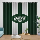 Laden Sie das Bild in den Galerie-Viewer, New York Jets Curtains Blackout Window Drapes Room Decoration