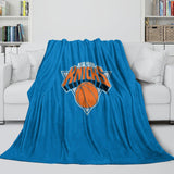 Laden Sie das Bild in den Galerie-Viewer, New York Knicks Blanket Flannel Fleece Throw Room Decoration