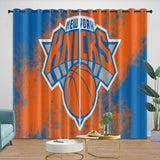 Laden Sie das Bild in den Galerie-Viewer, New York Knicks Curtains Blackout Window Drapes Room Decoration