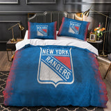 Laden Sie das Bild in den Galerie-Viewer, New York Rangers Bedding Set Quilt Duvet Cover Without Filler