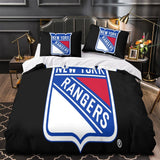 Laden Sie das Bild in den Galerie-Viewer, New York Rangers Bedding Set Quilt Duvet Cover Without Filler