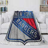 Laden Sie das Bild in den Galerie-Viewer, New York Rangers Blanket Flannel Throw Kids Room Decoration