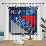 Laden Sie das Bild in den Galerie-Viewer, New York Rangers Curtains Blackout Window Drapes Room Decoration