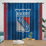 Laden Sie das Bild in den Galerie-Viewer, New York Rangers Curtains Blackout Window Drapes Room Decoration