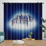 Laden Sie das Bild in den Galerie-Viewer, New York Rangers Curtains Blackout Window Drapes Room Decoration