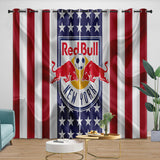 Laden Sie das Bild in den Galerie-Viewer, New York Red Bulls Curtains Blackout Window Drapes Room Decoration