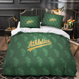Laden Sie das Bild in den Galerie-Viewer, Oakland Athletics Bedding Set Quilt Cover Without Filler
