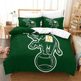 Laden Sie das Bild in den Galerie-Viewer, Oakland Athletics Bedding Set Quilt Cover Without Filler