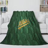 Laden Sie das Bild in den Galerie-Viewer, Oakland Athletics Blanket Flannel Throw Room Decoration