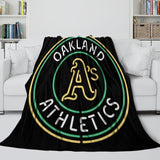 Laden Sie das Bild in den Galerie-Viewer, Oakland Athletics Blanket Flannel Throw Room Decoration