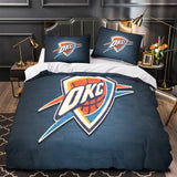 Laden Sie das Bild in den Galerie-Viewer, Oklahoma City Thunder Bedding Set Duvet Cover Without Filler