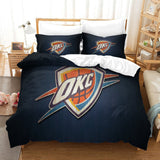 Laden Sie das Bild in den Galerie-Viewer, Oklahoma City Thunder Bedding Set Duvet Cover Without Filler