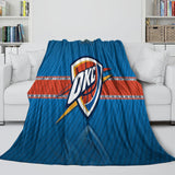 Laden Sie das Bild in den Galerie-Viewer, Oklahoma City Thunder Blanket Flannel Fleece Throw Room Decoration