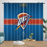 Laden Sie das Bild in den Galerie-Viewer, Oklahoma City Thunder Curtains Blackout Window Drapes Room Decoration