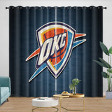 Laden Sie das Bild in den Galerie-Viewer, Oklahoma City Thunder Curtains Blackout Window Drapes Room Decoration