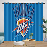 Laden Sie das Bild in den Galerie-Viewer, Oklahoma City Thunder Curtains Blackout Window Drapes Room Decoration