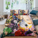 Laden Sie das Bild in den Galerie-Viewer, One-Punch Man Bedding Set Pattern Quilt Cover Without Filler