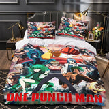 Laden Sie das Bild in den Galerie-Viewer, One-Punch Man Bedding Set Pattern Quilt Cover Without Filler