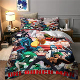 Laden Sie das Bild in den Galerie-Viewer, One-Punch Man Bedding Set Pattern Quilt Cover Without Filler