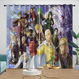 Laden Sie das Bild in den Galerie-Viewer, One-Punch Man Curtains Blackout Window Drapes Room Decoration