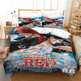 Laden Sie das Bild in den Galerie-Viewer, One Piece Film Red Bedding Set Pattren Quilt Duvet Cover Without Filler