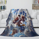 Laden Sie das Bild in den Galerie-Viewer, One Piece Film Red Blanket Flannel Throw Kids Room Decoration