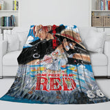 Laden Sie das Bild in den Galerie-Viewer, One Piece Film Red Blanket Flannel Throw Kids Room Decoration