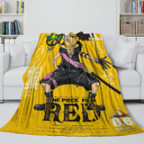 Laden Sie das Bild in den Galerie-Viewer, One Piece Film Red Blanket Pattern Flannel Throw Room Decoration
