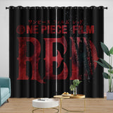 Laden Sie das Bild in den Galerie-Viewer, One Piece Film Red Curtains Blackout Window Drapes Kids Room Decoration