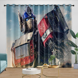 Laden Sie das Bild in den Galerie-Viewer, Optimus Prime Curtains Blackout Window Drapes Kids Room Decoration