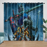 Laden Sie das Bild in den Galerie-Viewer, Optimus Prime Curtains Pattern Blackout Window Drapes