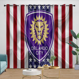 Laden Sie das Bild in den Galerie-Viewer, Orlando City SC Curtains Blackout Window Drapes Room Decoration