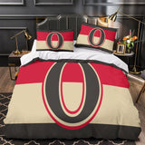 Laden Sie das Bild in den Galerie-Viewer, Ottawa Senators Bedding Set Quilt Duvet Cover Without Filler