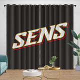 Laden Sie das Bild in den Galerie-Viewer, Ottawa Senators Curtains Blackout Window Drapes Room Decoration