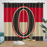 Laden Sie das Bild in den Galerie-Viewer, Ottawa Senators Curtains Blackout Window Drapes Room Decoration