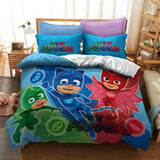 Laden Sie das Bild in den Galerie-Viewer, PJ Masks Bedding Set Quilt Cover Without Filler